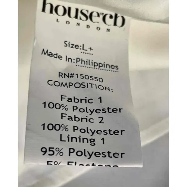 New HOUSE OF CB London Myrna Corset Slip Midi Dress Ivory White L+ La - Image 9