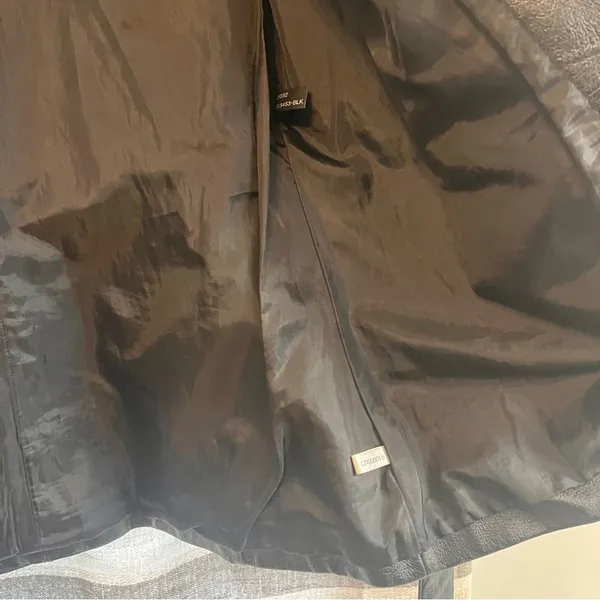 New York &‎ Company Black Leather Jacket Size Medium - Image 9