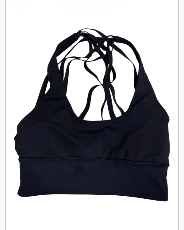 Lululemon Free to be Moved Strappy Racerback Sports Bra S 4 Black - Image 4