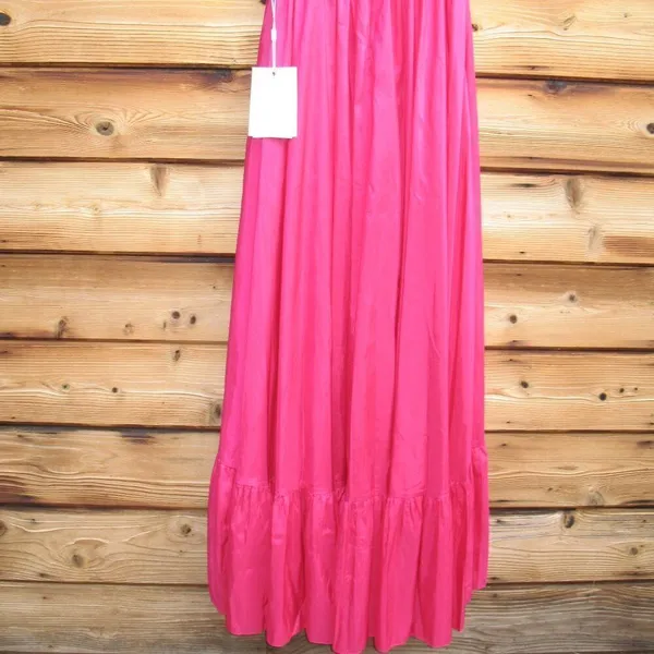 MAC DUGGAL 67835 Pink Taffeta High Low Ruffle Gown Dress - Image 12