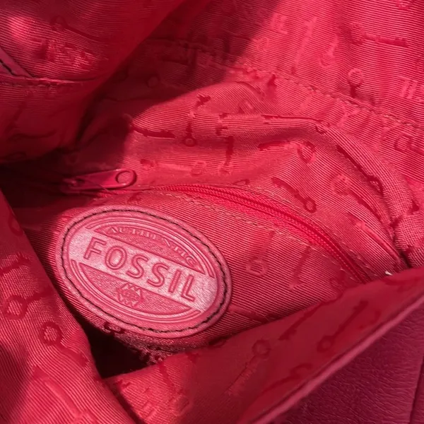 Fossil Long Live Vintage Leather Shoulder Bag SHB5054 Pink Pebbled Leather - Image 12
