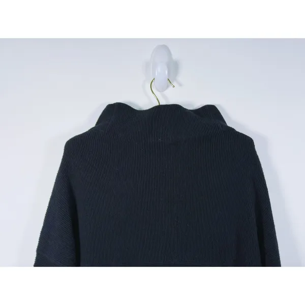 Free People Ottoman Slouchy Sweater Pullover Size M Black Oversized Lagen Fall - Image 7