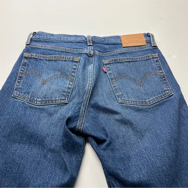 Levi’s Premium Denim Wedgie Straight Jean Womens Size 27 Blue‎ High Rise Button - Image 14