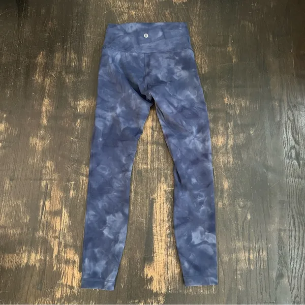 Lululemon Wunder Train High Rise Tight 25" Gym Diamond Dye Blue Tie Dye 4 - Image 4