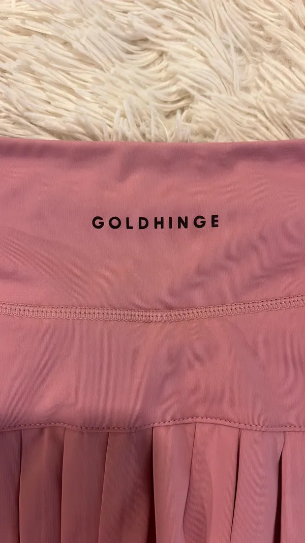 Gold Hinge pink tennis Skirt - Image 3