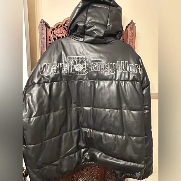 Walt Disney World Jacket Adult 3XL Black Mickey Mouse Bubble Embroidered. - Image 10