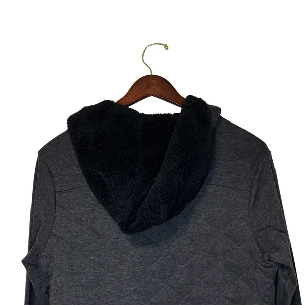 UGG‎ Australia Women's Jacket Kayla Quilted Hoodie Asymmetrical Black Large NWT - Image 9