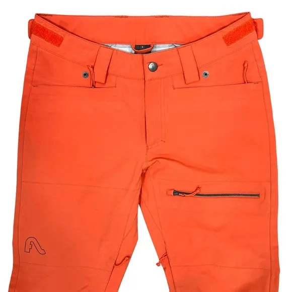 Flylow Sassyfrass Ski Snowboarding Pants Small Coral Orange Gorpcore Winter READ - Image 13