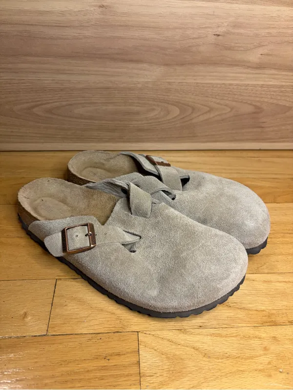 Birkenstock Boston Suede Soft Footbed Sandals - Size 39 - Image 2