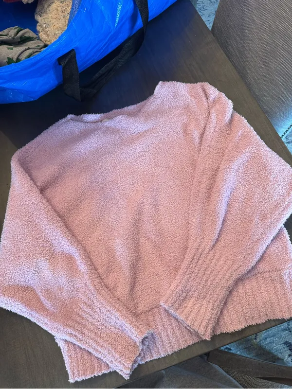 Sincerely Jules Lavender Boucle Teddy Knit Pullover Sweater M - Image 2