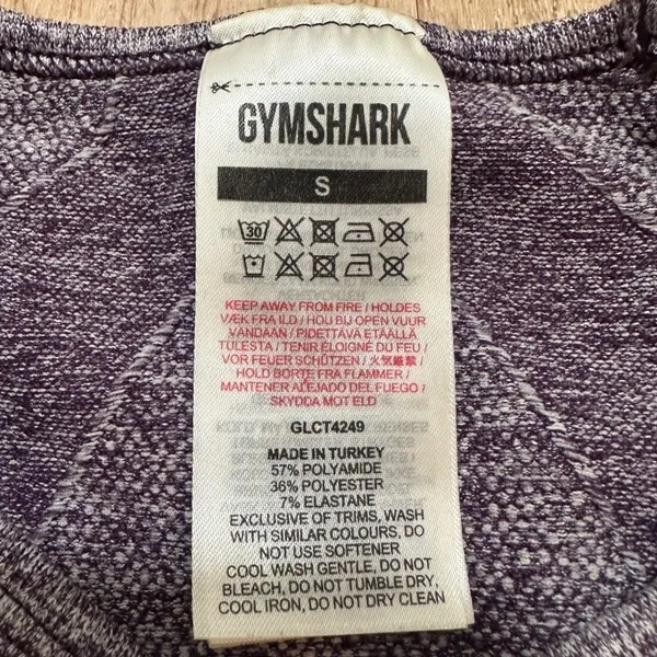 Gymshark | Purple Ultra‎ Flex Sports Long Sleeve Workout Crop Top, S - Image 6