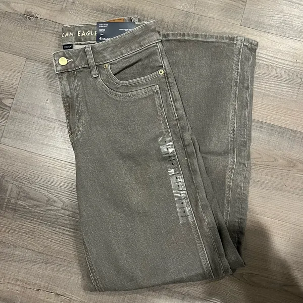 NWT AE Stretch High Waisted Stovepipe Jeans - Image 3