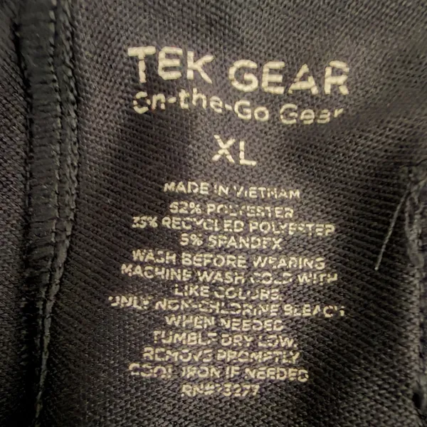 Tek Gear On-the-Go Gear Black Joggers Womens XL Zipper Pockets Stretch Pants - Image 7