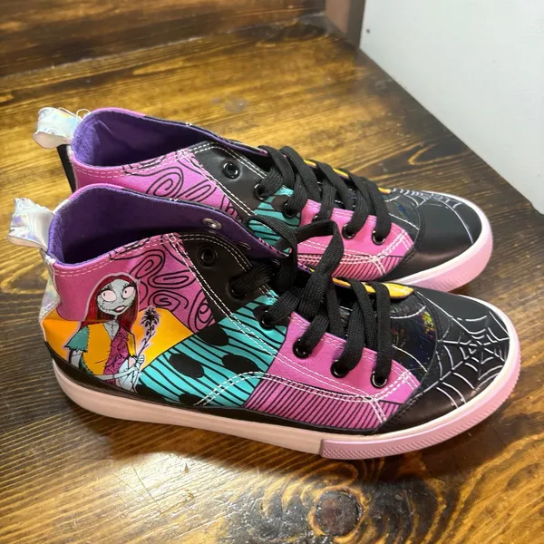 Ground‎ Up Nightmare Before Christmas Sneakers Size 8 Black - Image 2