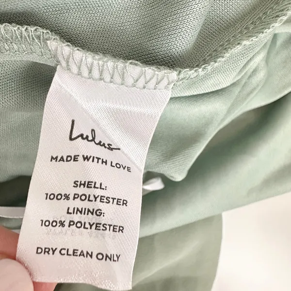 Lulus Heavenly Hues Sage Brush Maxi Dress Chiffon Bridesmaid Formal Medium NWT - Image 13