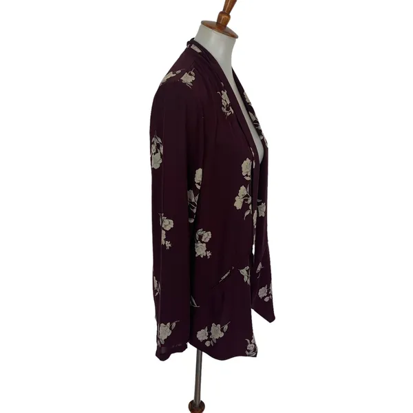 ASTR The Label Womens Kimono Cardigan Large Boho Floral Open Front AT6780C-003 - Image 2