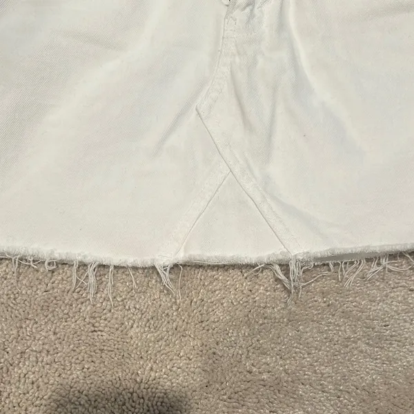 Topshop White Denim Skirt - Image 4