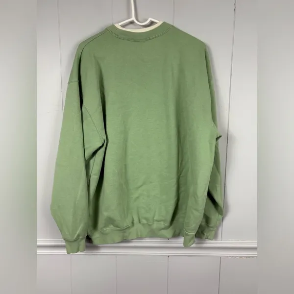 M&C Sportswear Vintage XL Green Grandma Pullover Sweatshirt Grannycore Cottage - Image 6