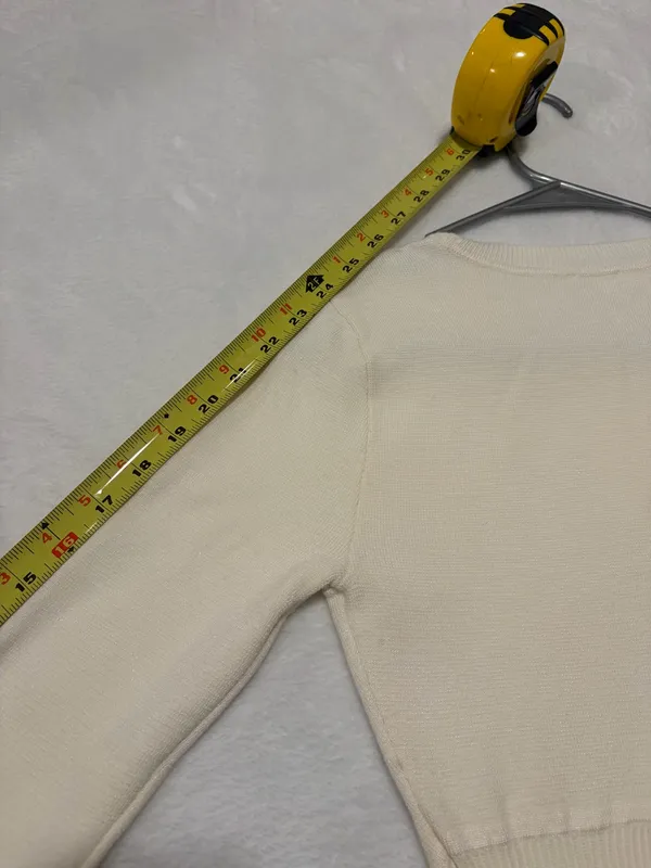 Abercrombie & Fitch Ivory Sweater Knit Corset Bodysuit - Size Medium - Image 7