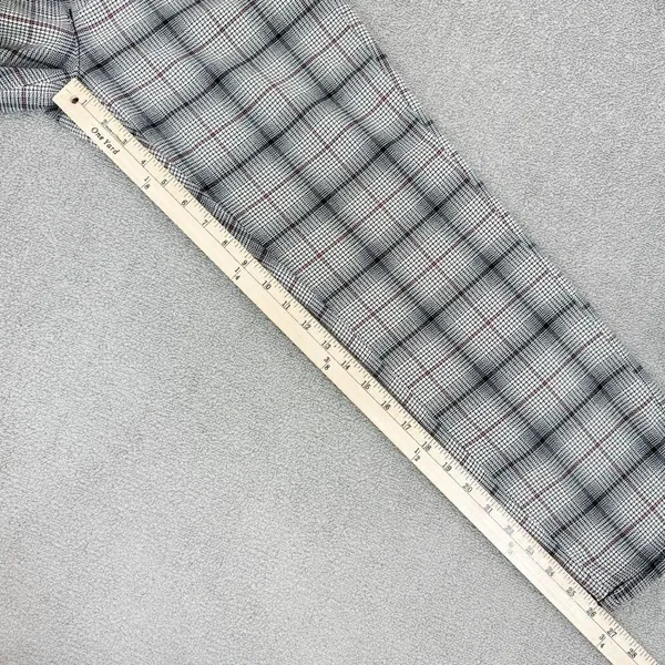 American Eagle Outfitters Plaid Flannel Super High‎ Rise Skinny Trousers Beige 4 - Image 15