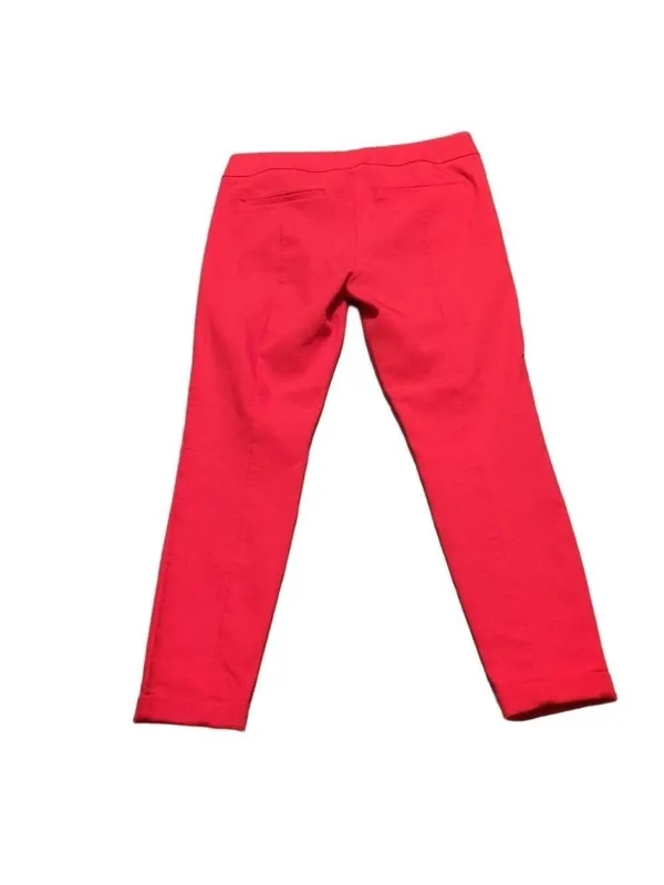 Loft Red Marisa Skinny Pants Size 6 - Image 9