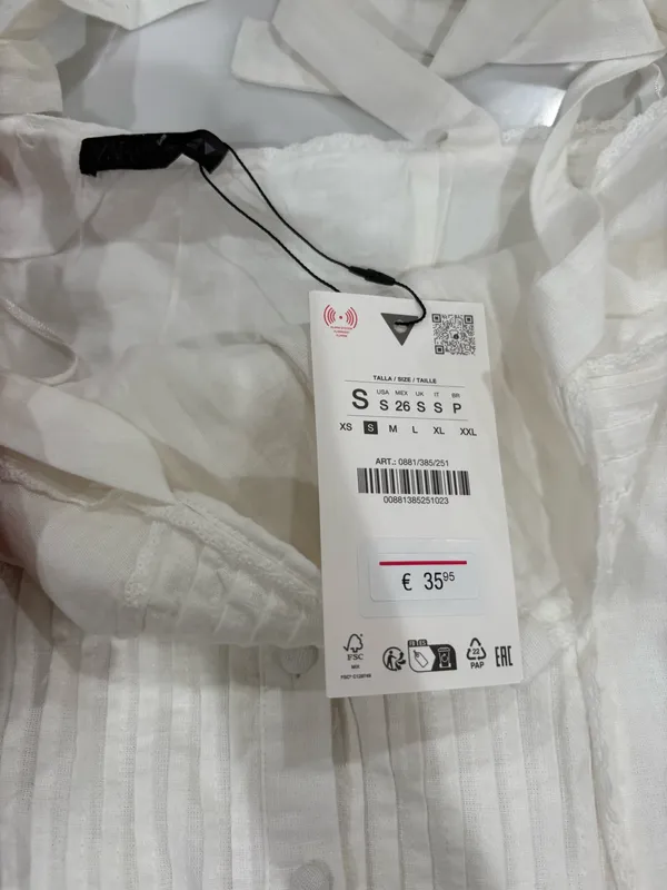 ZARA White Dress Mini - Image 3