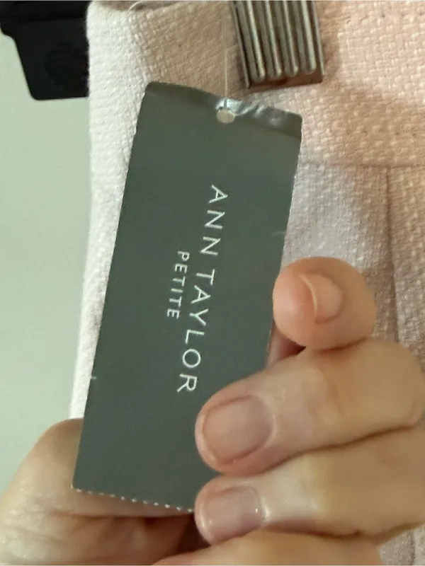 Ann Taylor Petite Pink Textured Button Front Mini Skirt – Size 0P – NWT - Image 8