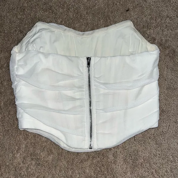 Corset Top White Size XS - Image 2