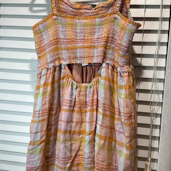 American Eagle Outfitters Pink Yellow Sundress Sleeveless Mini - Image 2