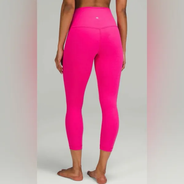 NWT Lululemon Align High Rise Crop 21” Sonic Pink Size 8 - Image 2