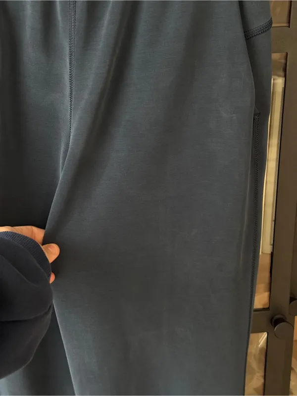 Lululemon Softstreme High-Rise Pants True Navy pockets wide straight leg - Image 10