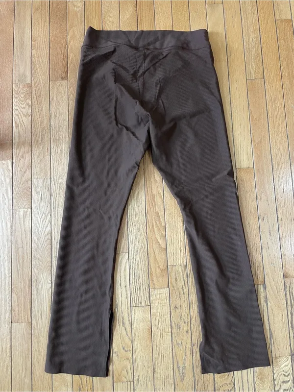 Old Navy POWERSOFT Brown Ribbed Active Leggings XL - Image 5