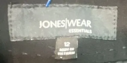Jones New York Essentials Black 2-Piece Skirt Suit Size 12 Blazer and Skirt - Image 4