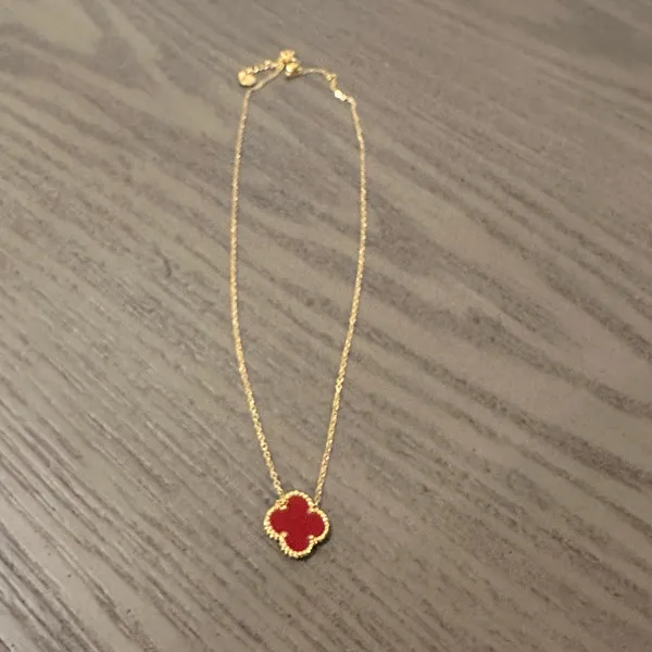 NWOT Red Clover Necklace - Image 2