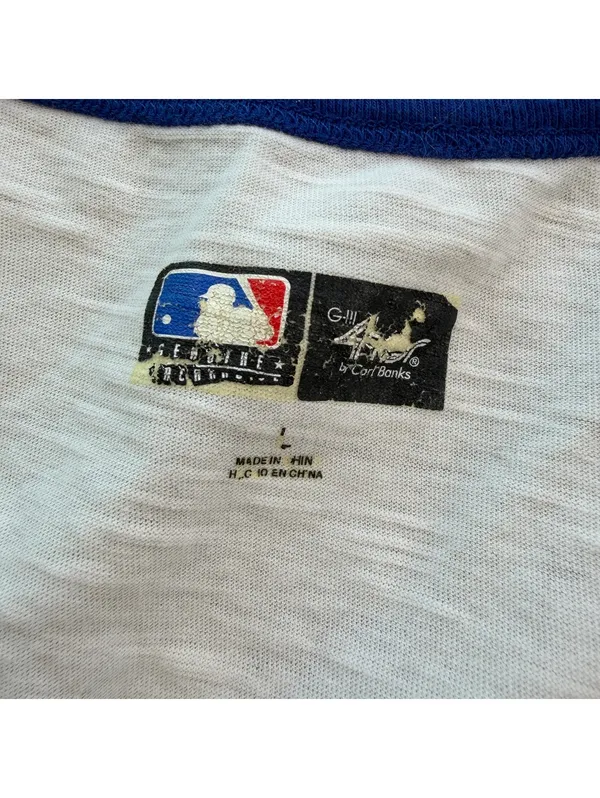 Los Angeles Dodgers MLB Carl Banks White Ringer Tank Top Womens M 2020 Baseball - Image 4