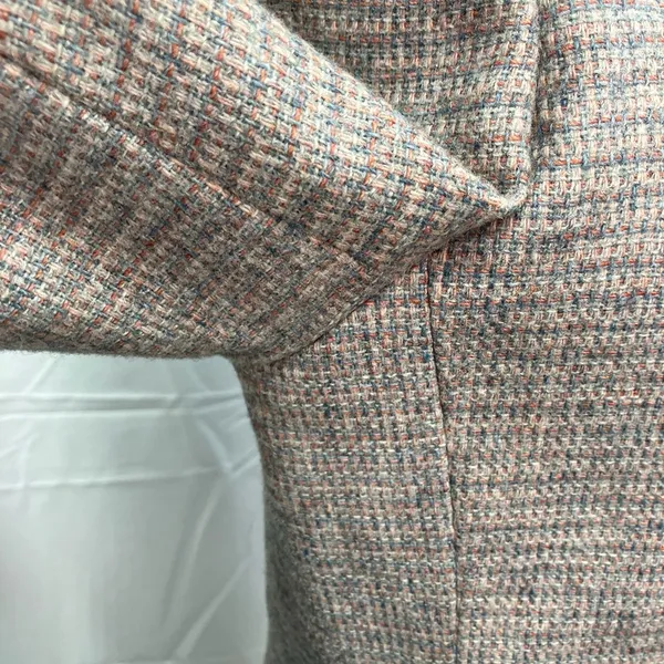 West Coast Connection Vintage Wool Blend Tweed Two Button Blazer Pockets‎ 6 - Image 5