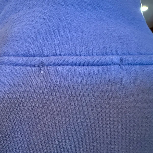 Discount Divas Luxe Fleece Funnel Neck Pullover Blue - Image 3