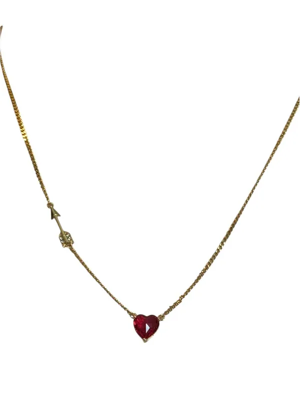 Kate Spade Red Heart Pendant and Arrow Detail - Image 2