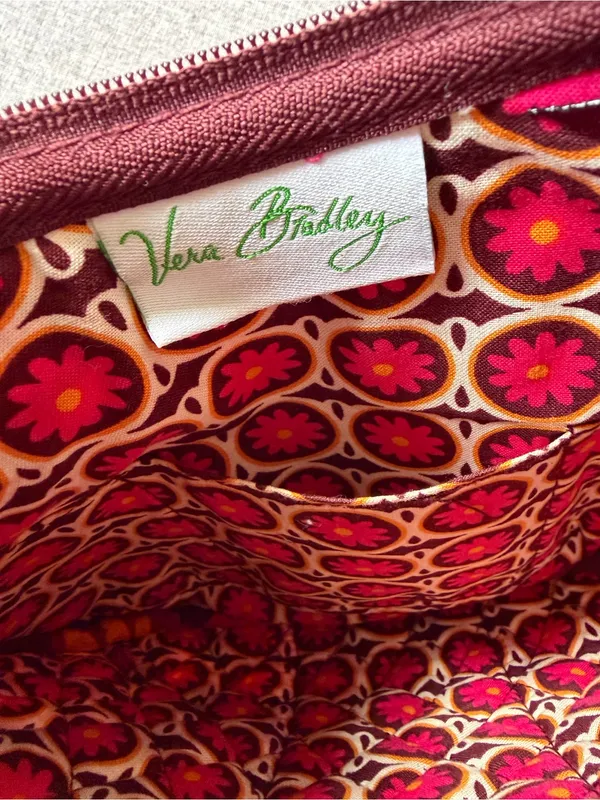Vera Bradley Retired Olivia Bag in Pink Carnaby Print Hobo Small Shoulder Purse - Image 5
