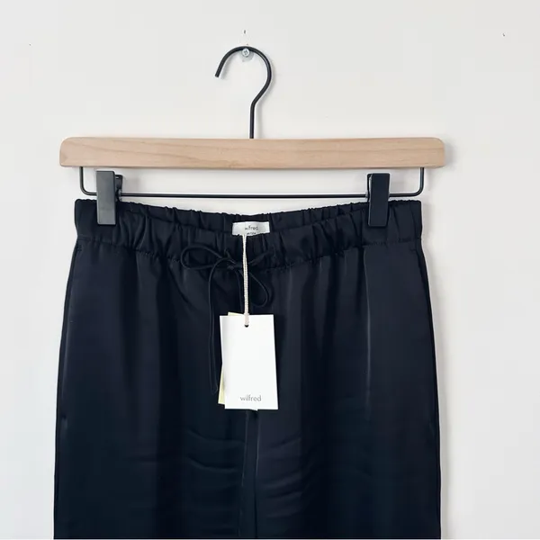 NEW Aritzia Wilfred The Lodge Pant Satin Black - Image 7