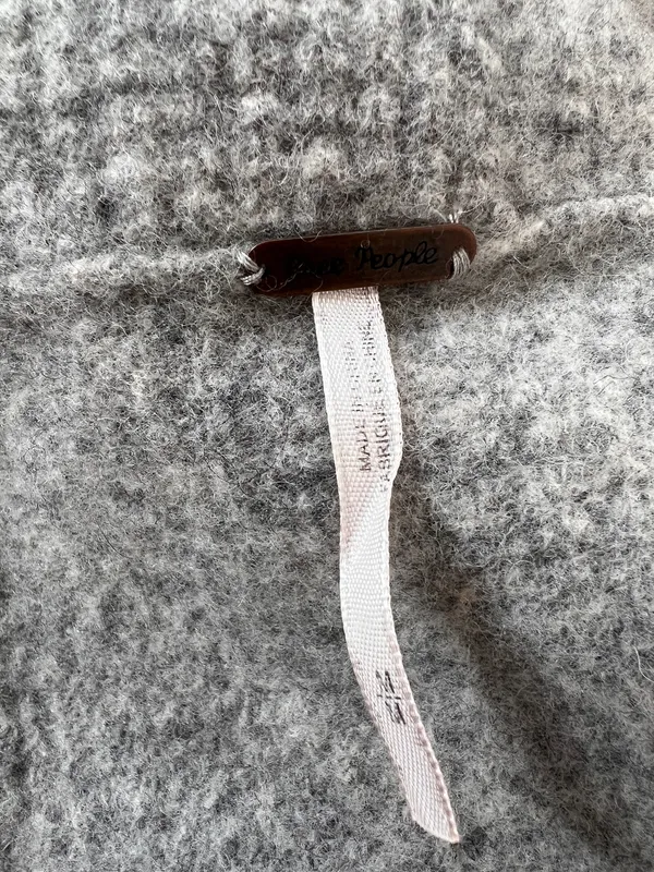 Free People gray wool sweater size M - Image 5