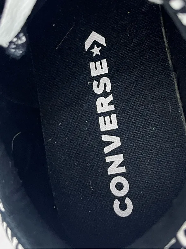 CONVERSE CHUCK TAYLOR ALL STAR Madison Wordmark 2.0 Black White Sneakers Size 8 - Image 4
