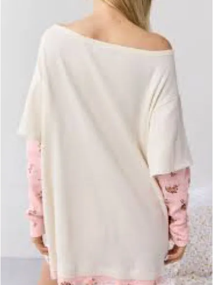 Urban Outfitters Darling Layered Long Sleeve Top - Image 2