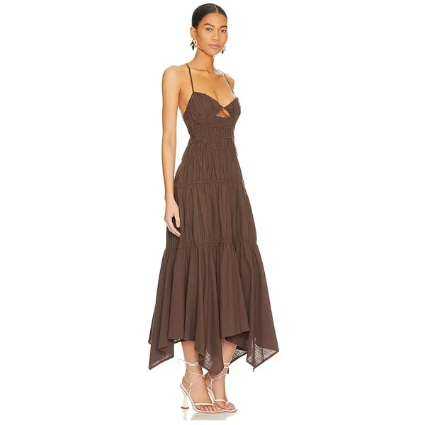 Revolve Tahlia Dress in Chocolate size XS NEW - Image 2