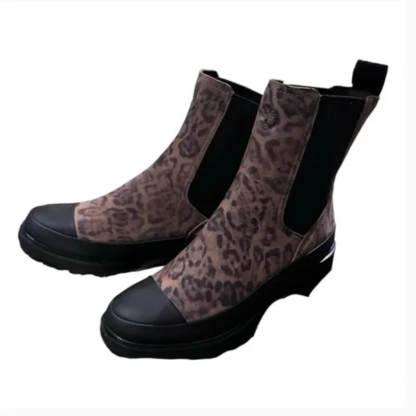 New Timberland Womens Kori Park 2.0 Chelsea Boot - Leopard - Image 8