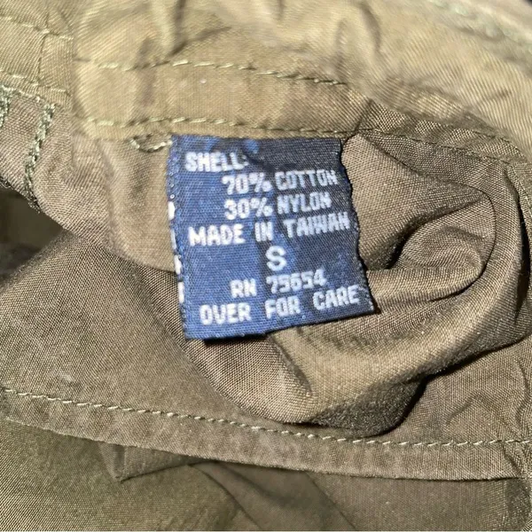 Abercrombie & Fitch Size S Olive Green Cargo Pants Japanese Floral - Image 7