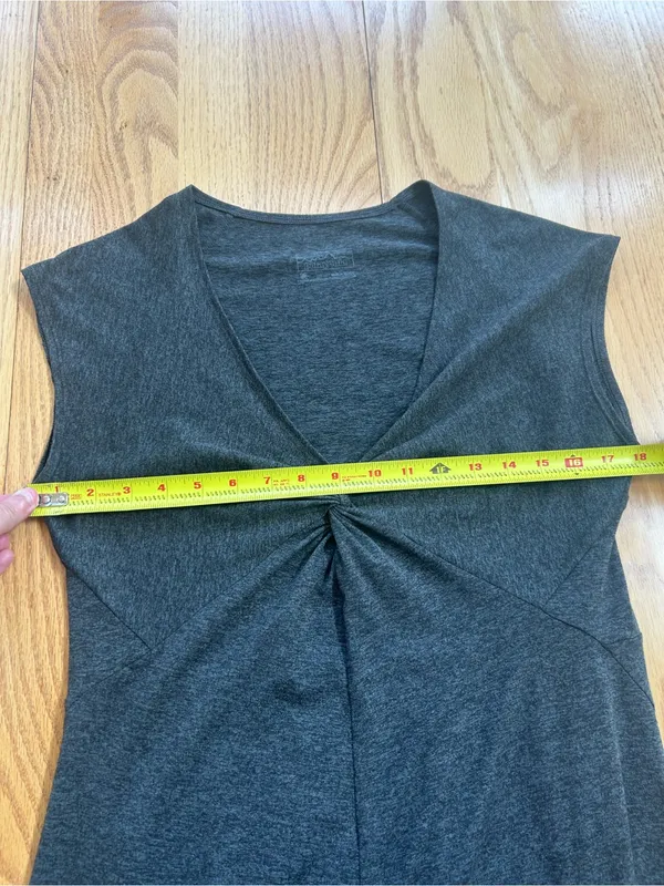 Patagonia Seabrook Bandha Dress Medium Forge‎ Grey Heather Knit Capsleeve 58731 - Image 7