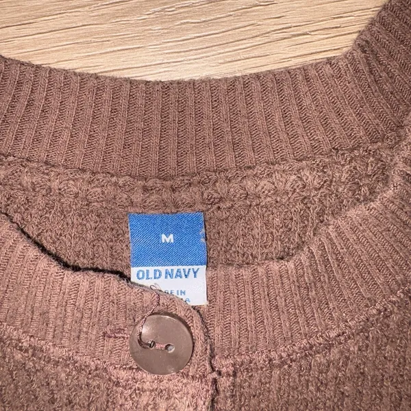Old Navy Womens Brown Thermal Waffle Long Sleeve Medium - Image 2