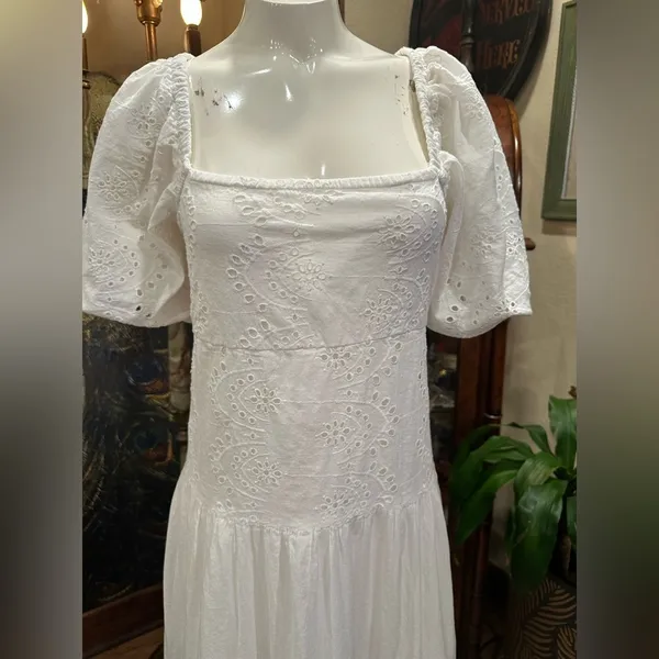 Kings Road Eyelet Maxi Dress Coastal - Image 5