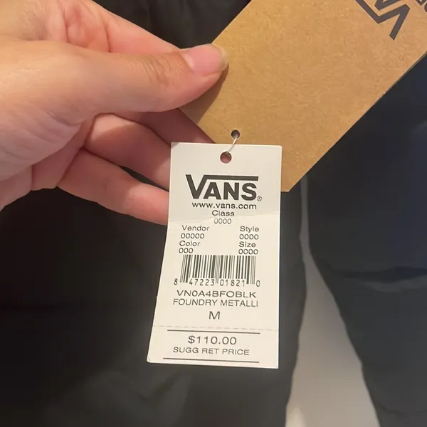 Womens New Vans Foundry Metallic Black & Pink Puffer Jacket - Image 10